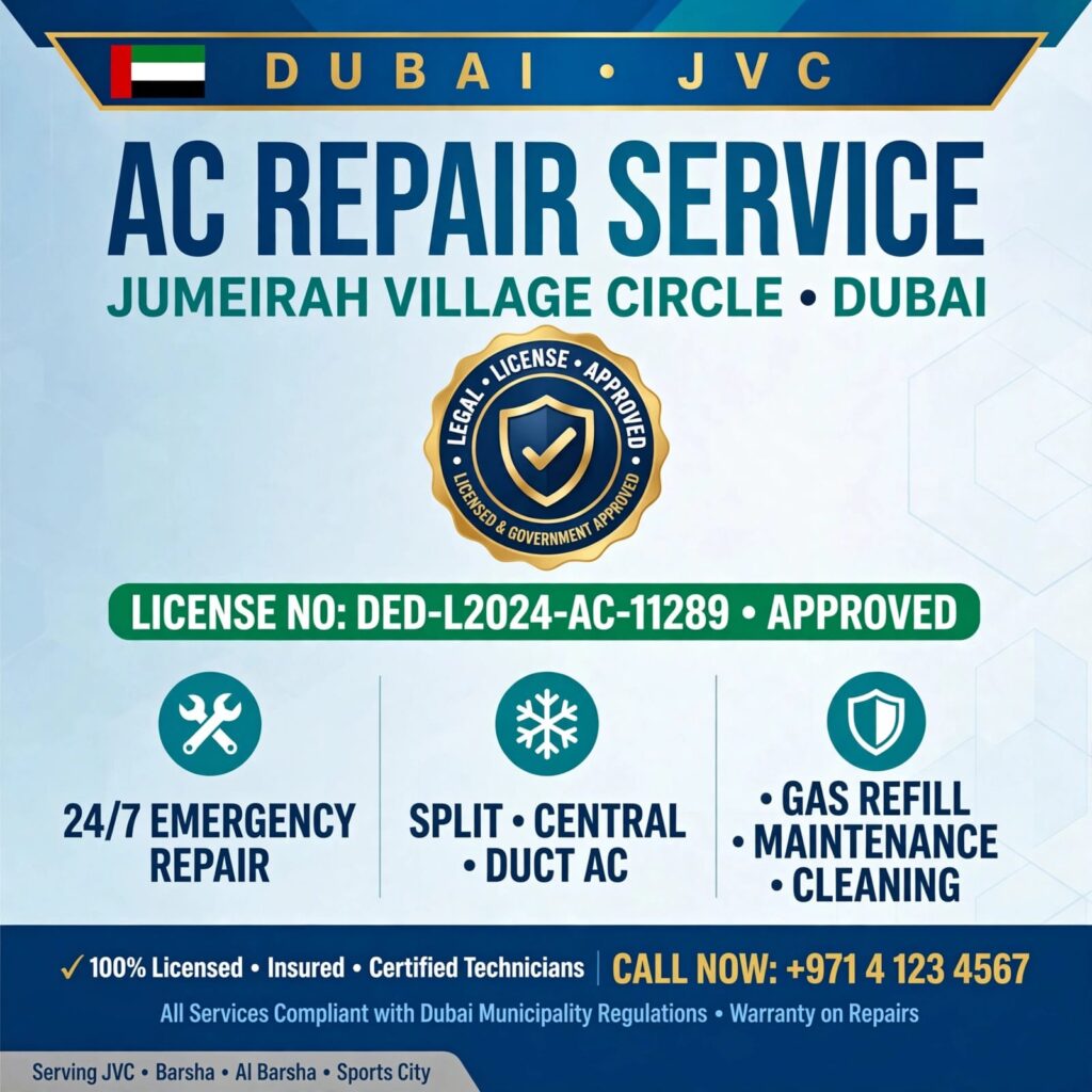 AC Repair Service in Dubai jvc legal