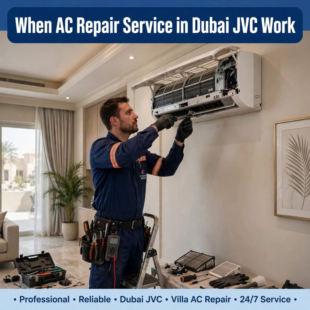 When Ac Repair Service in Dubai jvc Work